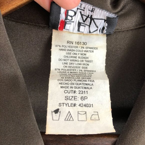 Helen Blake NWT Women's Size 6 Petite Brown Button Front Blazer Jacket - Picture 8 of 9